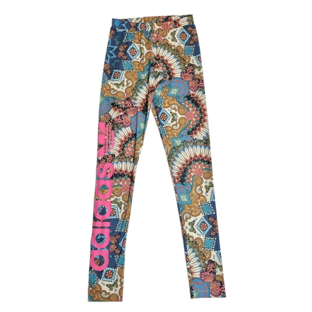 Adidas Originals x FARM Rio Borbomix Leggings Size XS Multicolor Butterfly Print